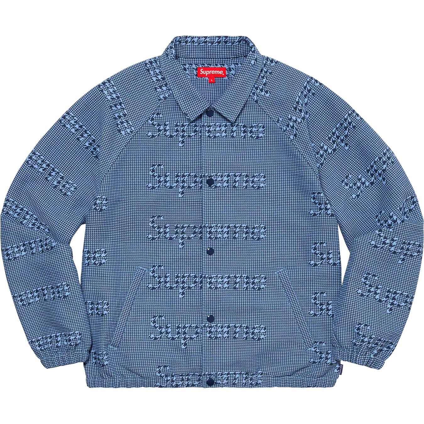 Houndstooth Logos Snap Front Jacket view 11
